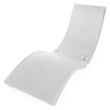 Pool Mate Luxury Swimming Pool Patio Chaise Lounge Chair, White Large 6052210-PM picture