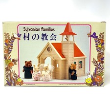 Vintage 1987 Sylvanian Families Village Church HA-09 Japan Epoch Boxed Rare picture
