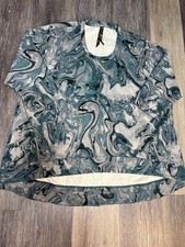 Melissa McCarthy Seven7 Women's Abstract Knit Round Neck Zip Top Plus 2X  picture