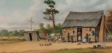 William Aiken Walker The Old Cabin African American Southern Genre Painting picture