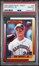 1990 Topps ‘89 M.L. Debut Ken Griffey Jr #46 PSA 10 GEM MT Seattle Mariners picture