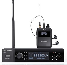 Wireless in-Ear Monitor System, Auto Scan IEM System Stereo w/Bodypack SD-2-1R picture
