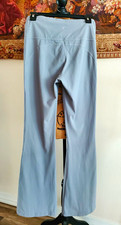 Lululemon Groove High Rise Flare Pants Size 8 Nulu Dusty Blue Gray Yoga 32