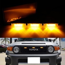 3pcs Amber Lens LED Center Grille Running Light Kit For 07-14 Toyota FJ Cruiser picture