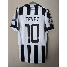 Juventus 2014-15 Home Carlos Tevez Jersey Men's Medium UCL Fully Patched picture
