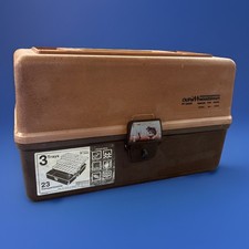 Vintage Old Pal Woodstream PF-2300 Tackle Fishing Box Nice Display Brown picture