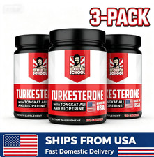 3pc Turkesterone 15.000mg 120 Capsules-Non-GMO&Gluten Free Supplement-USAAA + picture