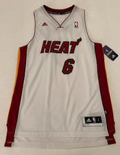 LeBron James King James Miami Heat Adidas Swingman Jersey L +2 NWT 2014 picture