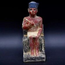 Egyptian Artifacts A Rare Authentic Pharaonic Statue Egyptian Phataoh Khufu BC picture