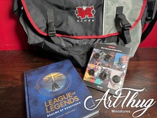 Riot Games Collector Lot – Original Logo Messenger Bag, 2020 Pin Set & LOL Book picture