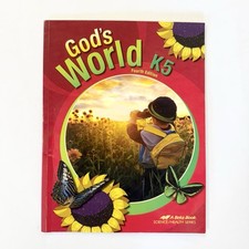 Abeka God's World K5 4th Edition Student Kindergarten Science Homeschool picture