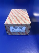 Declaration Of Independence Quarter Box -Phil. Mint Rolls (unsearched) picture