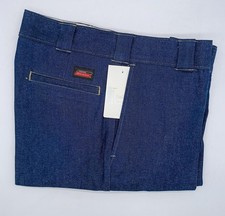 Dickies Men's Original 874 Blue Denim Work Pants Jeans, 34W x 32L picture