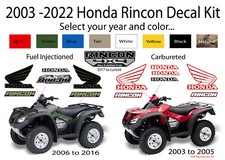 2003 2006 2008 2017 2022 OEM Honda Rincon 4x4 Decal kit Graphics Marks sticker picture