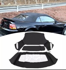 For Ford mustang Convertible 1994 1995 -2003 2004 Soft top W/window BlK Plastic picture