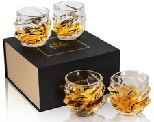 KANARS Whisky Glass Set 320ml Large Scotch Tumblers Vodka Cup Men Gift picture