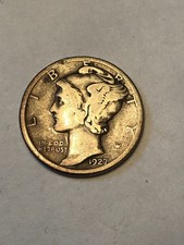 1927-D Mercury Silver Dime, G-VG Circ. Lot K-43850, . picture