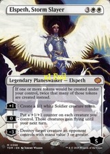 MTG Foil Borderless Tarkir: Dragonstorm TDM Elspeth, Storm Slayer MINT picture