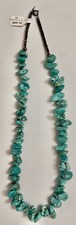 Vintage By Charlene Genuine Turquoise Nugget Necklace 20” Heishi Southwest picture