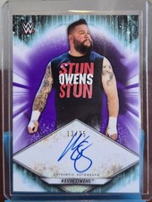 Topps 2021 Topps WWE Kevin Owens Authentic Wrestling Auto Card A-KO SN 13/25 picture