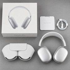 Apple AirPods Max Lightning (A2096) - silver / white - excellent condition picture