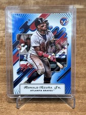 2025 Topps Pristine - Ronald Acuña Jr. #85 Blue Refractor /75 picture