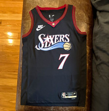 Nike Philadelphia 76ers Brown #7 NBA Basketball Jersey Black Size 40 picture