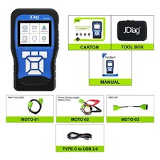 Motorcycle Diagnostic Scanner JDiag M100 Simple Version Read or Erase Fault Code picture