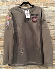 Nike San Francisco 49ers Salute to Service Green Crewneck Sweatshirt Men’s L NWT picture