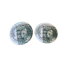 Collectible Pinback Button Set of 2 