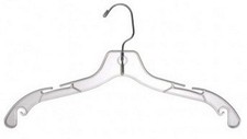 New Clear Plastic Dress Hanger 17