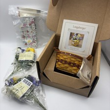 Longaberger 2010 May Series Miniature Pansy Basket Combo Mini Collectors Club picture