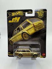 HOT WHEELS CAR CULTURE JAPAN HISTORICS 5 GOLD CHASE DATSUN 510 WAGON picture