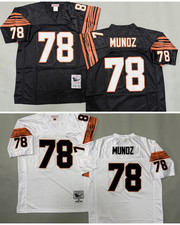 Vintage Anthony Munoz #78 Bengals Throwback Stitched Jersey picture