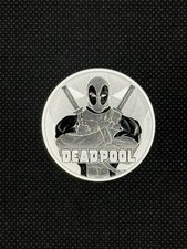 2018 Tuvalu 1oz Silver Marvel Deadpool In Capsule #848 picture