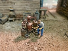Rusty Rail HO scale Copper Moonshine Still picture