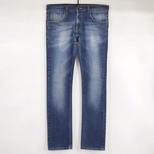 Y2K Euro Pepe Jeans Vapour Slim Jeans Men’s 34x34 Blue Stretch Denim picture