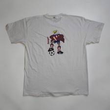 Vtg 1993 USA Soccer World Cup 94 Sweeper Eagle T Shirt Single Stitch Mens XL picture