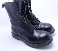Gripfast Boots Mens Size 10 US 9 EU Black Leather Cap Toe Combat Made England picture