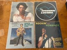 The Modern Lovers Jonathan Richman (4) Vinyl Record Lot 1st PRESSINGS & Signed picture