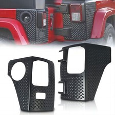 2PCS Rear Corner Body Armor Tail Light Guard For Jeep Wrangler JK JKU 2007-2018 picture