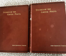 1893 (3d Ed.) Studies of the Greek Poets (2 Vols.) John Addington Symonds picture