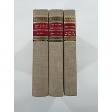 Vintage Classics Club Philosophy Book Set Plato Aristotle Marcus Aurelius 1940s picture