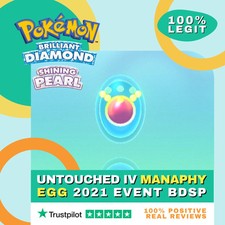 Untouched IV Manaphy Egg 2021 Event Pokémon Brilliant Diamond Shining Pearl picture