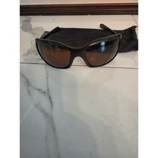 Oakley Ravishing Sunglasses Black Wrap Frames Brown Lens 03-402 62-17 picture