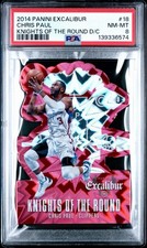 2014-15 Panini Excalibur Chris Paul #18 Knights of The Round PSA 8 - Pop 1 picture