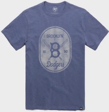 NWT LOS ANGELES DODGERS COOPERSTOWN CROSS PATCH 47 SCRUM TEE Medium MLB Baseball picture