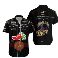 Carson Hocevar Nascar Racing 2026 Hawaiian men's button down  Shirts picture