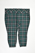 Torrid Pixie Pants Size 4R Green Tartan Plaid Stretch High Rise Skinny Ankle Tro picture