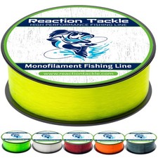 Reaction Tackle Monofilament Fishing Line Nylon Mono Various Sizes and Colors picture